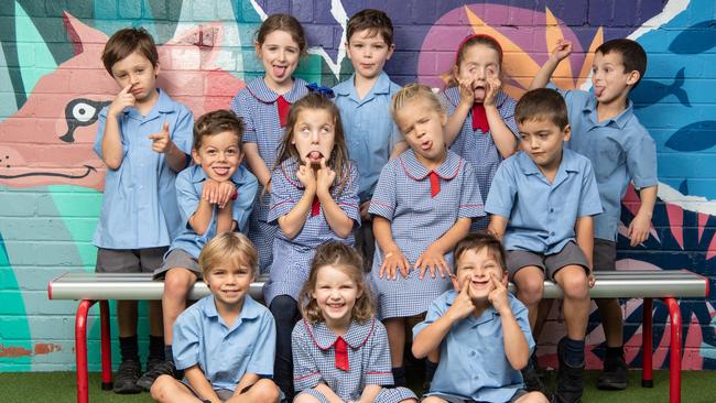 St Roberts Primary School Class - FMC Back row - left to right: Karlo Spoljaric, Emily Barnewall, Hamish Dover, Maya LeMaitre, Xander Klupacs Middle row- left to right: Louis Corica, Ashlyn Lemaitre, Harriet Juric, Edward Meehan Sitting - left to right: John Jarrott, Amelie Thomas, Hugo Greco