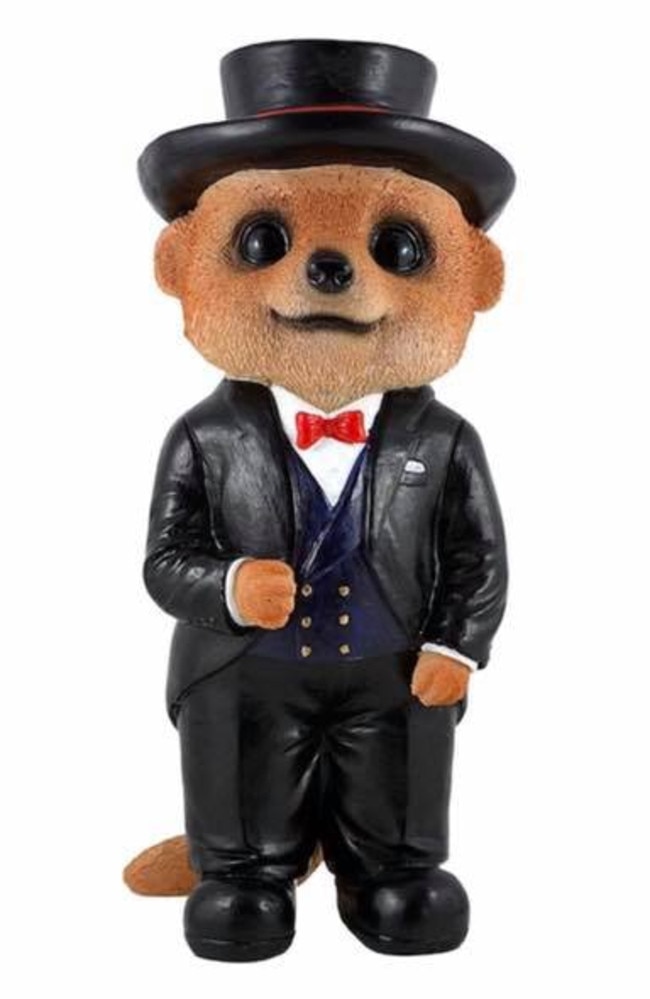 This ‘groom’ meerkat is already sold out online. Picture: Facebook