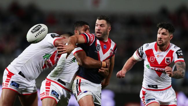 Tedesco’s best score against the Dragons came in Round 23 last year. Picture: Matt King/Getty Images