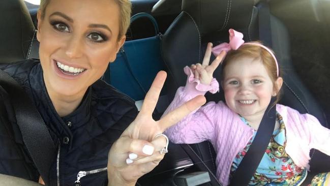 Roxy Jacenko and Pixie in the photo that sparked a police doorknock. Picture: Instagram