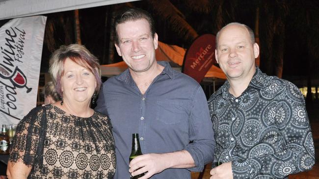 Jackie Kyte, Ben O'Domohue and Grant Mathers at the Food and Wine Festival Photo Trish Bowman / Capricorn Coast Mirror