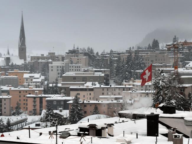 This year’s World Economic Forum will take place in the Alpine resort of Davos from January 17 to January 20. Picture: AFP/ Fabrice Coffrini