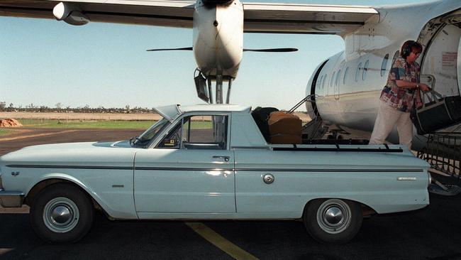 Lorraine Payne inherited this 1965 XP blue ute that is still giving faithful service after 32yrs.