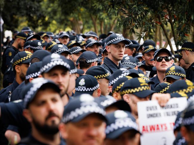 The Police Association on Wednesday launched proceedings in the Federal Court. Picture: Nadir Kinani