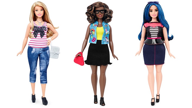 Barbie fashionistas curvy discount dolls