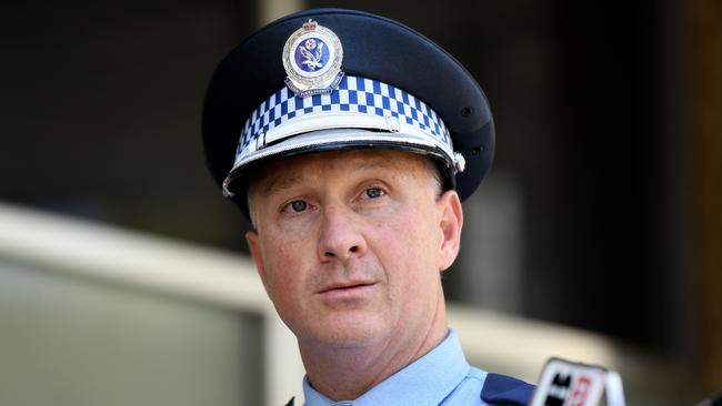 Acting Superintendent Paul Dunstan said the argument allegedly turned violent very quickly. Picture: NCA NewsWire/Bianca De Marchi