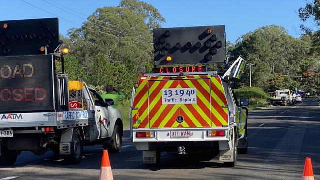 Emergency services are on scene of a serious head-on crash at Glenview. Picture: Natalie Wynne