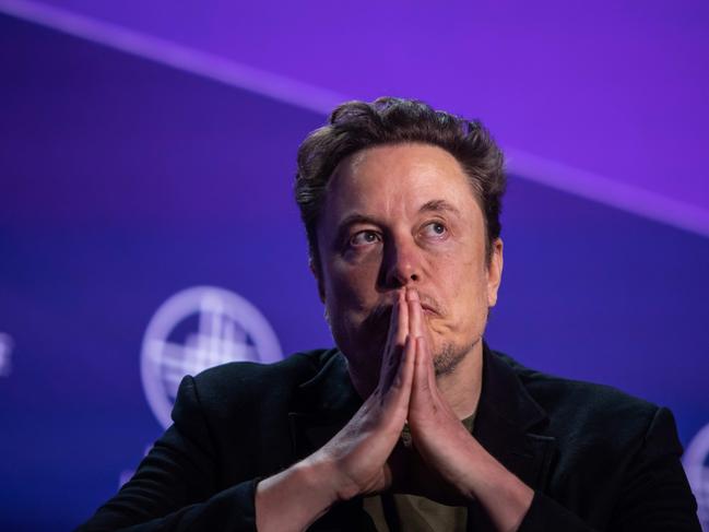 BEVERLY HILLS, CALIFORNIA - MAY 6: Elon Musk, co-founder of Tesla and SpaceX and owner of X Holdings Corp., speaks at the Milken Institute's Global Conference at the Beverly Hilton Hotel,on May 6, 2024 in Beverly Hills, California. The 27th annual global conference explores various topics, from the rise of generative AI to electric vehicle trends and features participants, soccer star David Beckham and actor Ashton Kutcher.   Apu Gomes/Getty Images/AFP (Photo by Apu Gomes / GETTY IMAGES NORTH AMERICA / Getty Images via AFP)