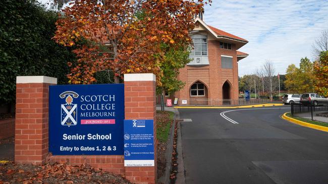 Scotch College is one of Melbourne’s most elite schools. Picture: Tony Gough