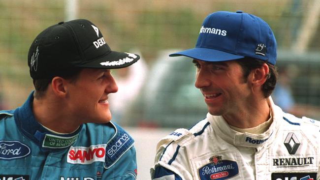 Michael Schumacher and Damon Hill.