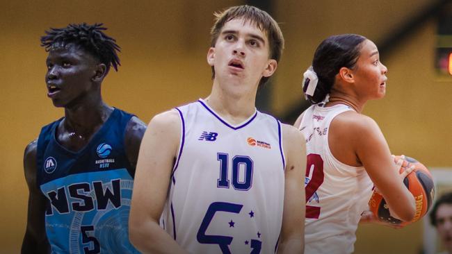 Basketball Australia U18 National Championships 2025 squad tracker art.