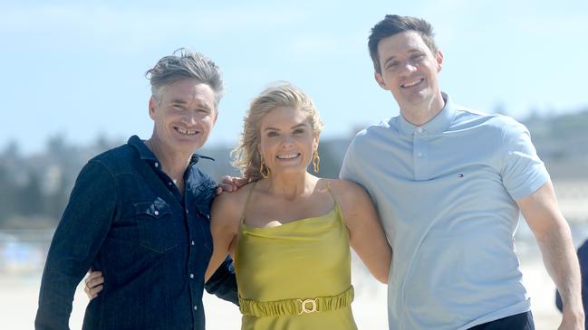 Dave Hughes, Erin Molan and Ed Kavalee for 2Day FM breakfast. Picture: NCA NewsWire / Jeremy Piper