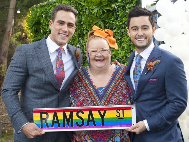 Neighbours featured a same-sex wedding last year.