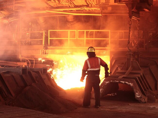 The race is on to decarbonise the steel industry. Picture: Supplied/OneSteel Whyalla