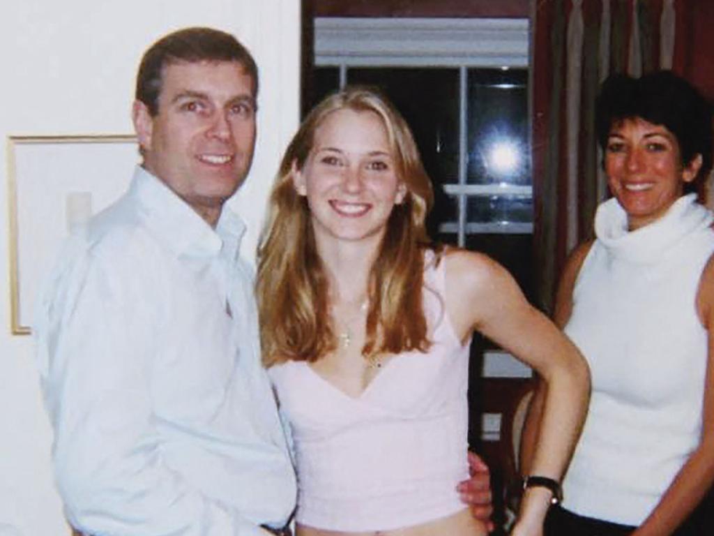 Prince Andrew, Virginia Giuffre, and convicted sex trafficker Ghislaine Maxwell. Picture: Southern District of New York.