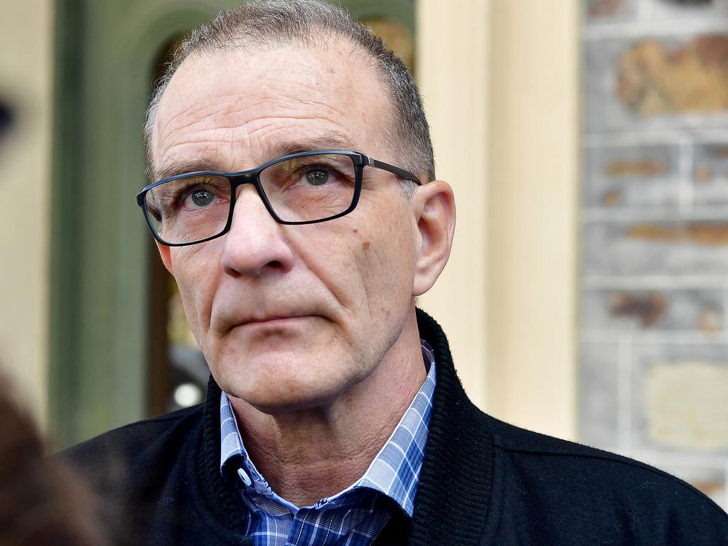 29/05/17- Henry Keogh speaks to the media outside of the old Supreme Court, in relation to murderer Derek Bromley. Bromley today has his appeal dismissed, after he tried to have his conviction overturned 35 years after he was jailed for the murder of Stephen Docoza. Picture: Bianca De Marchi