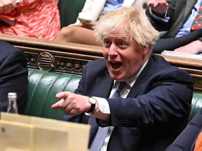 Boris Johnson remains in power for a few more weeks after blocking a vote to remove him immediately. Picture: AFP