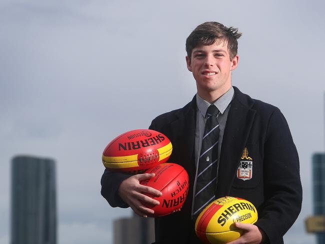 Melbourne Grammar School, Melbourne, Year 11 student Tom Holt, from Urana, NSW. Picture: Yuri Kouzmin