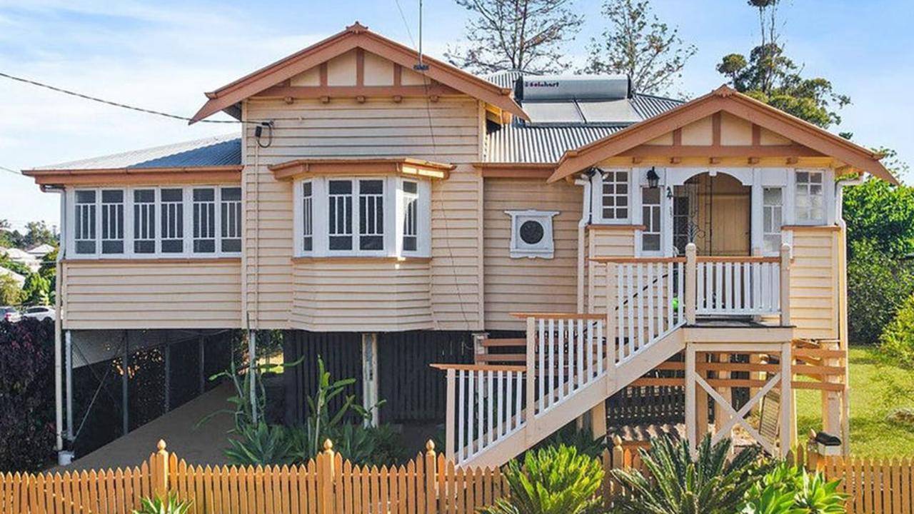 This three-bedroom house at 45 Canning St, North Ipswich, is on the market for $650,000.