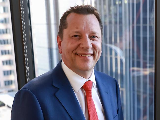 NSW planning Minister Paul Scully at his office, in Martin Place, Sydney, who will give NSW Councils new housing targets. Picture: Justin Lloyd