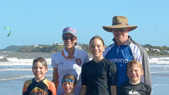 Spencer, Lorelle, Sarah, Alice, Peter and Matthew Besch from Alton Downs. Picture: Jann Houley