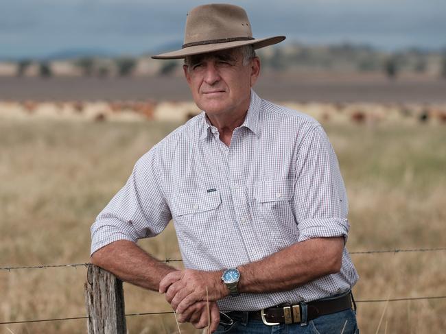 08/03/2021: Former Deputy Prime Minister John Anderson on his property " Newstead" near the township of Mullaley in NSW. PIC: Antony Hands