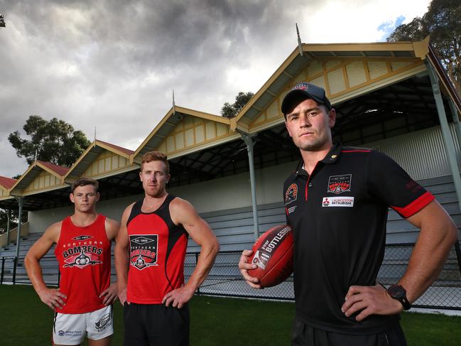 North Launceston's TSL team members (L-R) Jack Avent , Brad Cox-Goodyer and Taylor Whitford in 2018. Picture: Chris Kidd