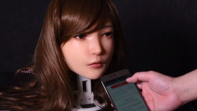 DS Dolls have completed a prototype of a robotic sex doll capable of facial expressions. Picture: DSDoll.com