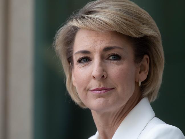 CANBERRA, AUSTRALIA - NCA NewsWire Photos JULY 16, 2020: The Prime MInister, Scott Morrison (unseen) and the Minister for Employment, Skills, Small and Family Business Michaelia Cash announce a COVID19 Job Trainer skills program at Parliament House. Picture: NCA NewsWire / Andrew Taylor
