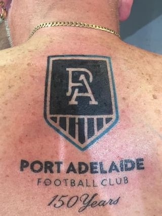 Port Adelaide Supporter Patrick Brennan. Picture: Supplied