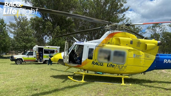 The RACQ LifeFlight Rescue Critical Care Doctor and Queensland Ambulance Service Flight Paramedic helped local paramedics treat the boy.