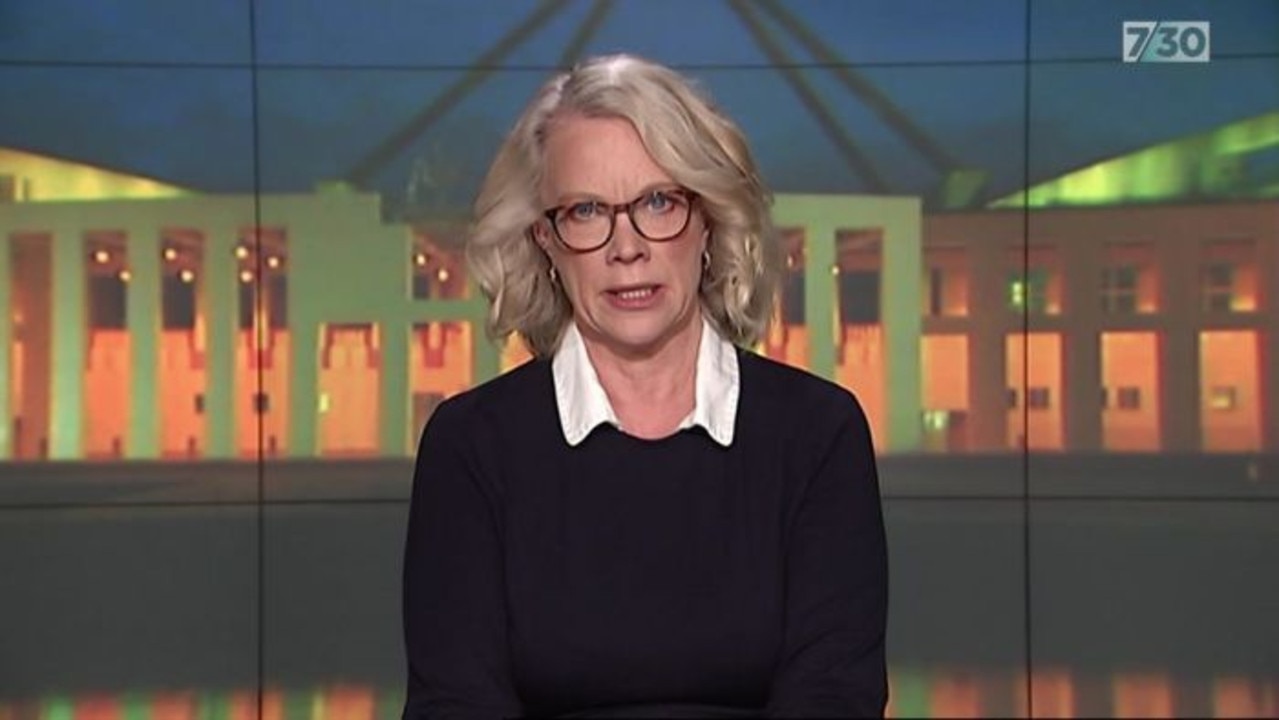 ABC political reporter Laura Tingle on the 7.30 TV show.