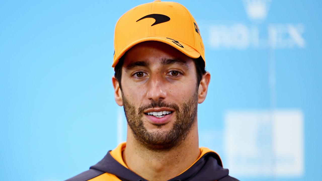 SUZUKA, JAPAN - OCTOBER 06: Daniel Ricciardo of Australia and McLaren attends the Drivers Press Conference during previews ahead of the F1 Grand Prix of Japan at Suzuka International Racing Course on October 06, 2022 in Suzuka, Japan. (Photo by Clive Mason/Getty Images)