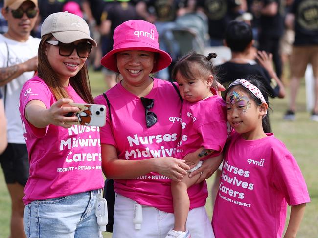 Brisbane Labour Day March and family fun day.Picture: Nigel Hallett