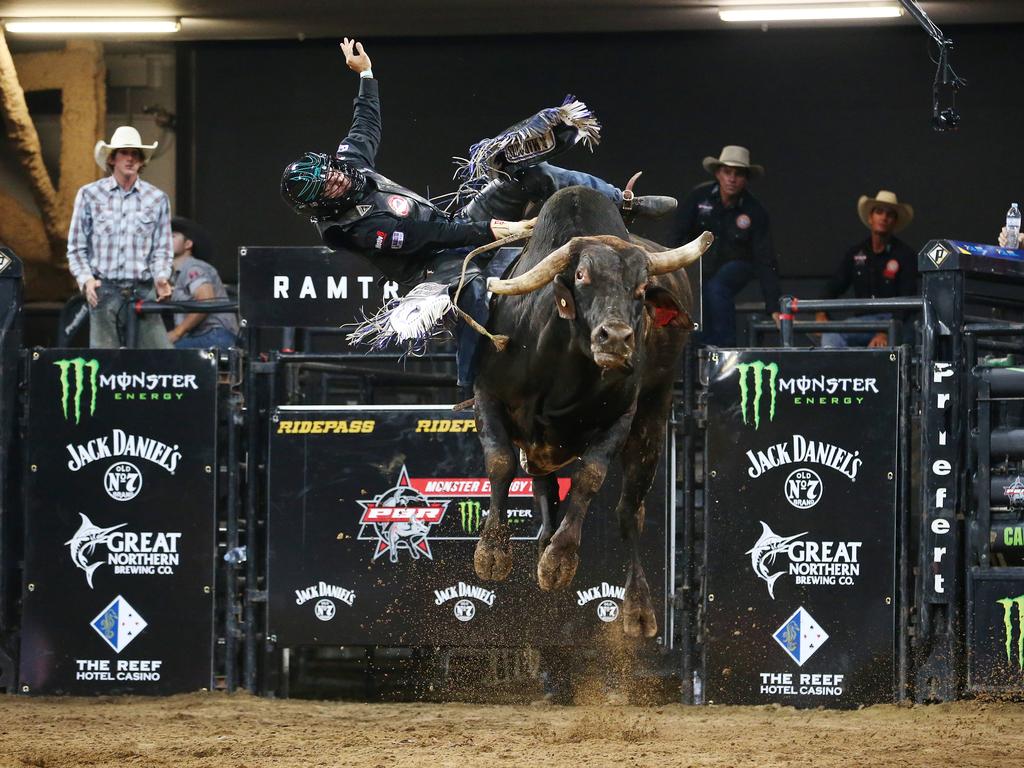 The PBR bull riders Cairns Invitational had plenty of thrills and