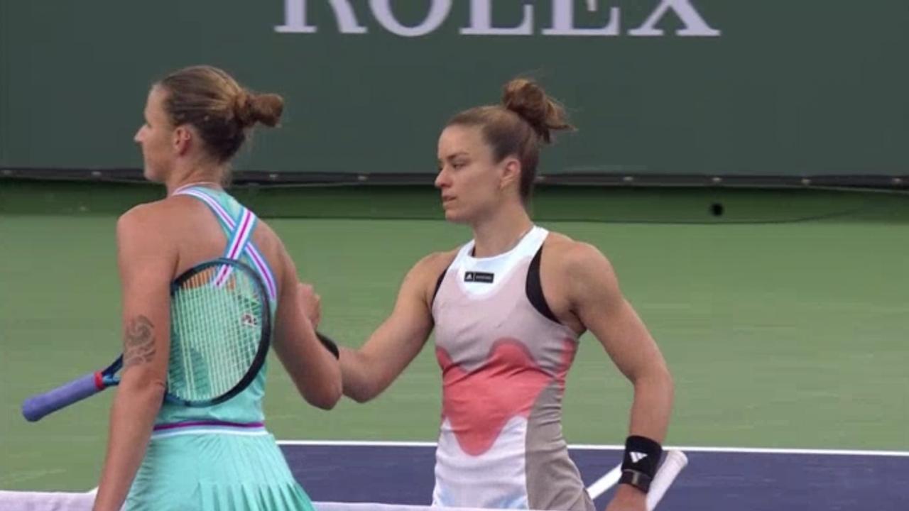 Indian Wells 2023 Maria Sakkari defeats Karolina Pliskova, handshake, scores, results, draw, video news.au — Australias leading news site