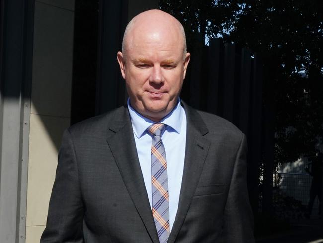 Simon Patterson leaves court. Picture: NewsWire / Luis Enrique Ascui