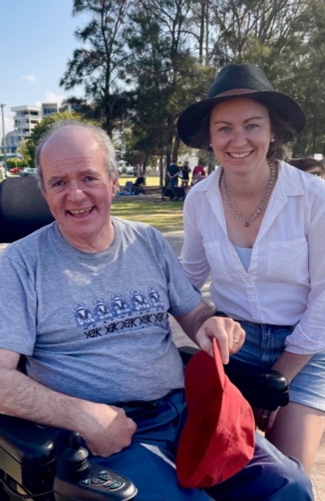 Michael Kelly and daughter, Anne Nissen spend Father's Day 2023 at Cotton Tree.