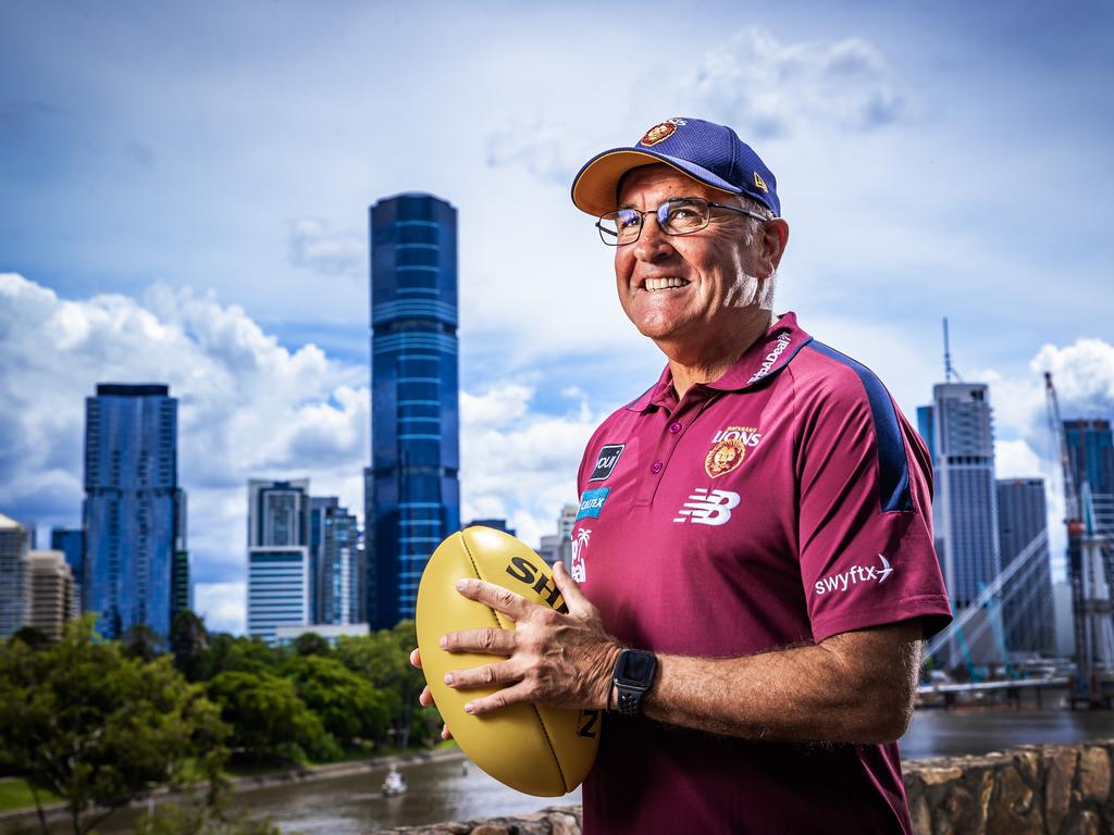 The ‘excitement’ has risen for Lions coach Chris Fagan ahead of Brisbane’s first match of the season. Picture: Nigel Hallett