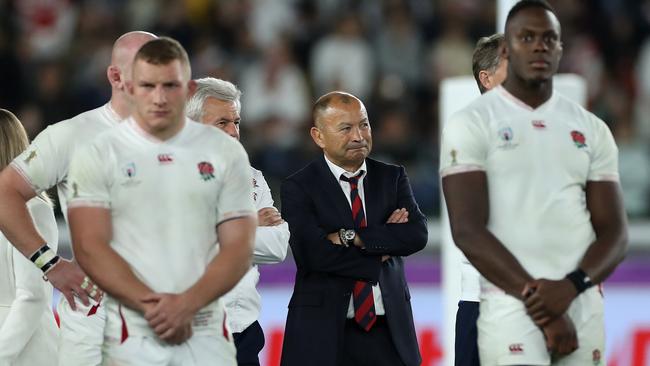 Eddie Jones can’t quite believe what just happened.