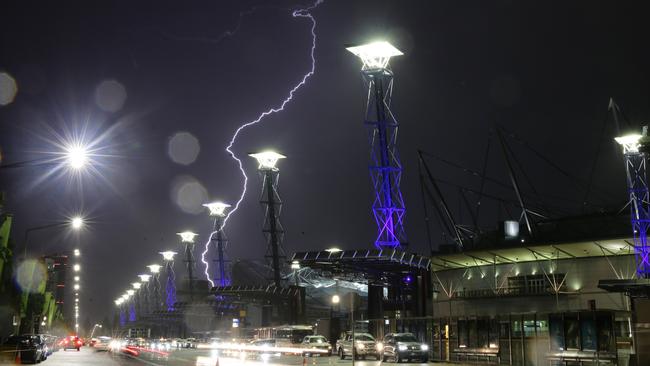 Torrential rain and high winds have caused havoc across Sydney. Picture: Bill Hearne