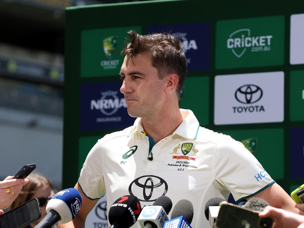 Pat Cummins moves to ease tensions over Khawaja’s planned protest. Picture: Paul Kane/Getty Images