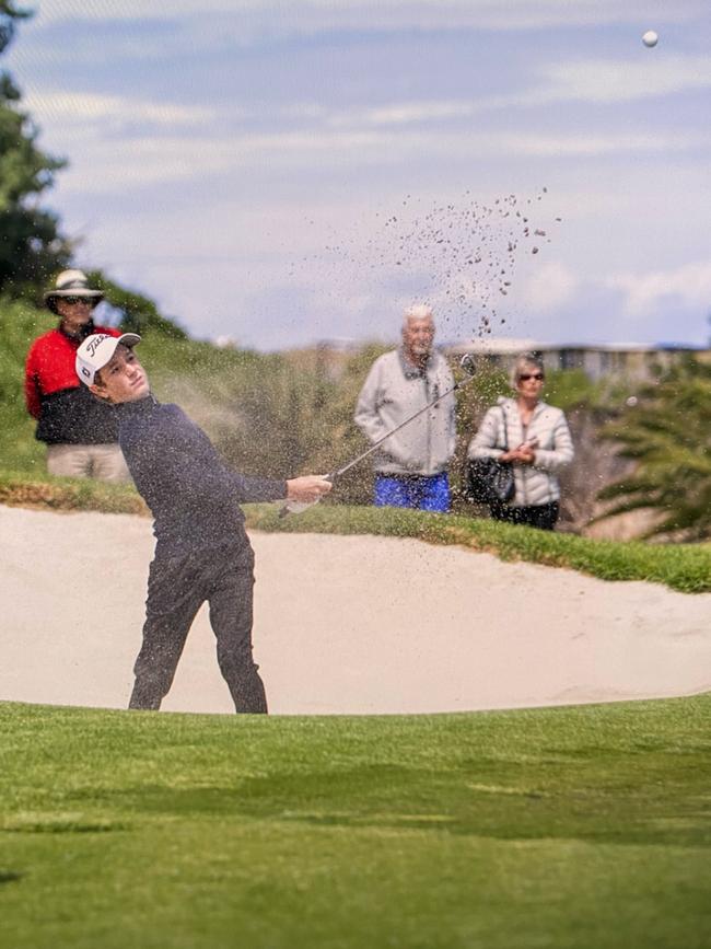 Sam Cascio working his way out of the bunker. Photo: Supplied