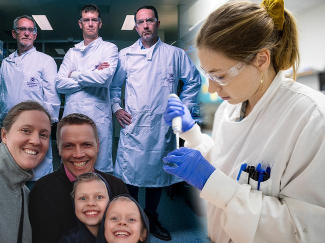 The team behind the UQ vaccine. Photo: News Corp Australia