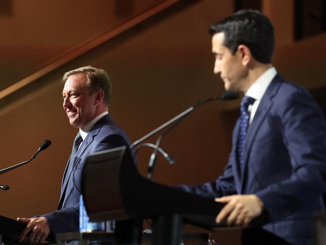 Premier Steven Miles, 2024 Queensland Election LeadersÃ Debate | Miles v Crisafulli, Qld Media Club, Brisbane Convention & Exhibition Centre, South Brisbane. Picture: Liam Kidston.