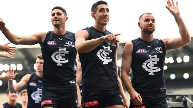 Smiling Blues have been a regular sight after games in 2022. Picture: Getty Images