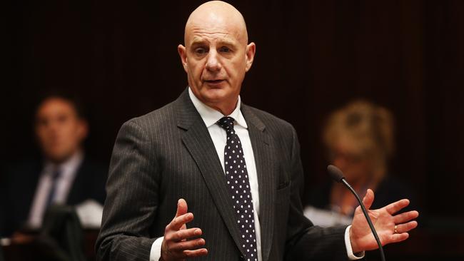 Premier Peter Gutwein during question time in state parliament. Picture: ZAK SIMMONDS