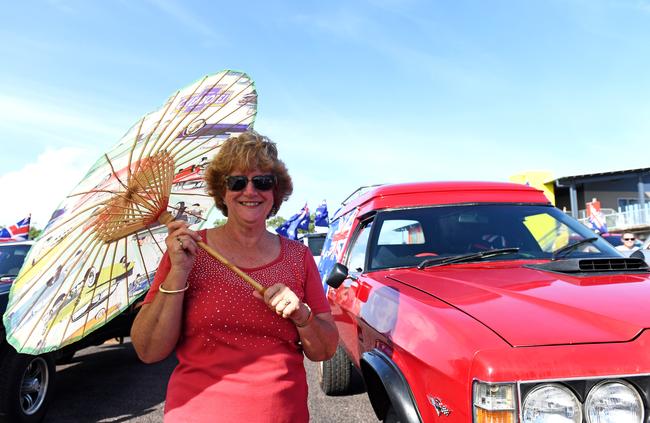 Lorraine Colliver at Hidden Valley for the annual Variety NT Australia Day Ute Run. Picture: Che Chorley