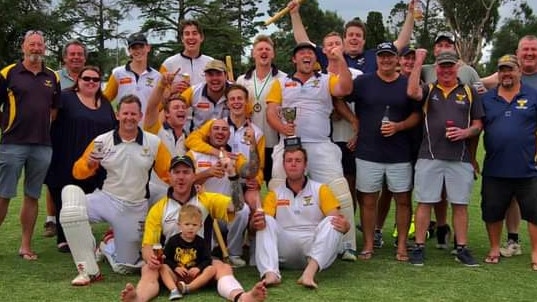 Bacchus Marsh celebrates its McIntyre Shield premiership.