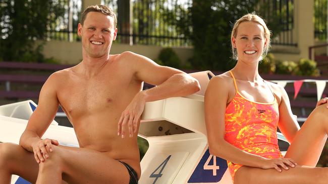 David and Emma McKeon will be joined by siblings Taylor and Kaylee on the Commonwealth Games swimming team. Picture: Lyndon Mechielsen